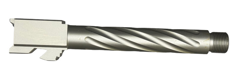 Fits Glock 17 9mm Match 5 Sided Flat Fluted Threaded Barrel in Dark Earth
