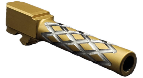 Fits Glock 19 9mm Match Coil Barrel 2 Tone in Gold