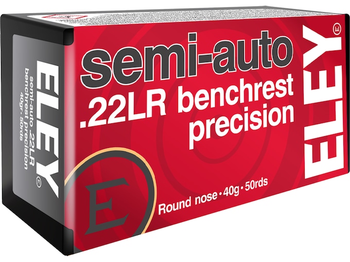 Get Eley Semi-Auto Benchrest Precision 22LR Ammo 40 Grain Round Nose Online