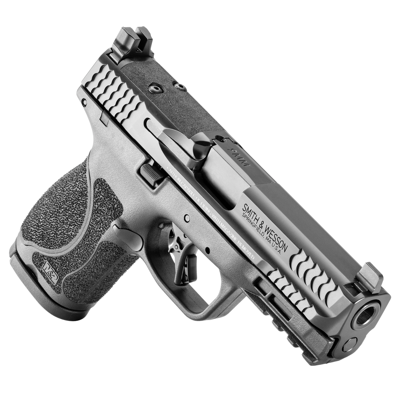 S&W M&P9 M2.0 4″ Optics Ready Compact Pistol – No Thumb Safety (SKU 13563)